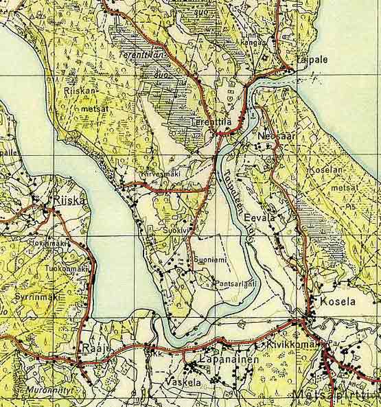 Финнская карта 1936 г. Финнская карта, 1936 г.